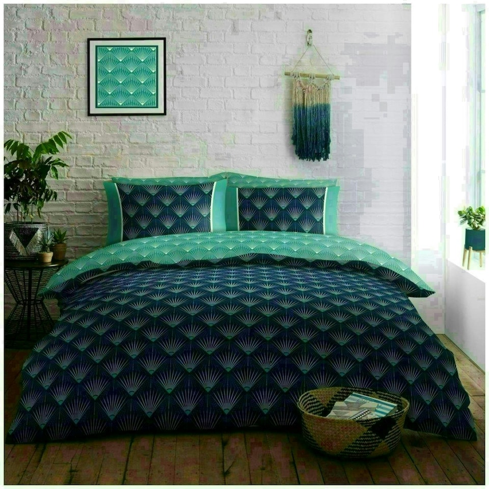 image 1 of Kaya Printed Duvet Cover Set Reversible Polycotton Beddings Multi | King
