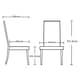 image 2 of Set of 2 Tufted Button Back Fabric Dining Chairs Cream by MCC Direct