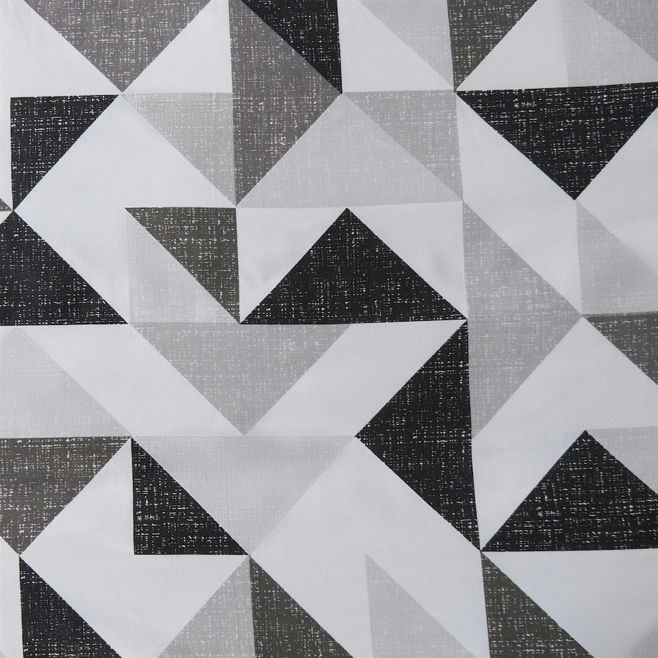 image 1 of OHS Abstract Shapes Reversible Print Soft Duvet Cover Bedding Set, King - Monochrome Multi | Monochrome | King