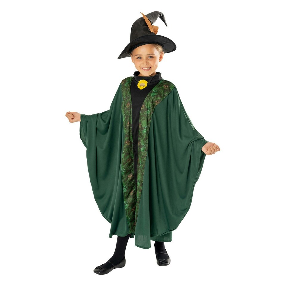 image 1 of Harry Potter Childrens/Kids Professor McGonagall Costume - Green - 3-6 Years 3