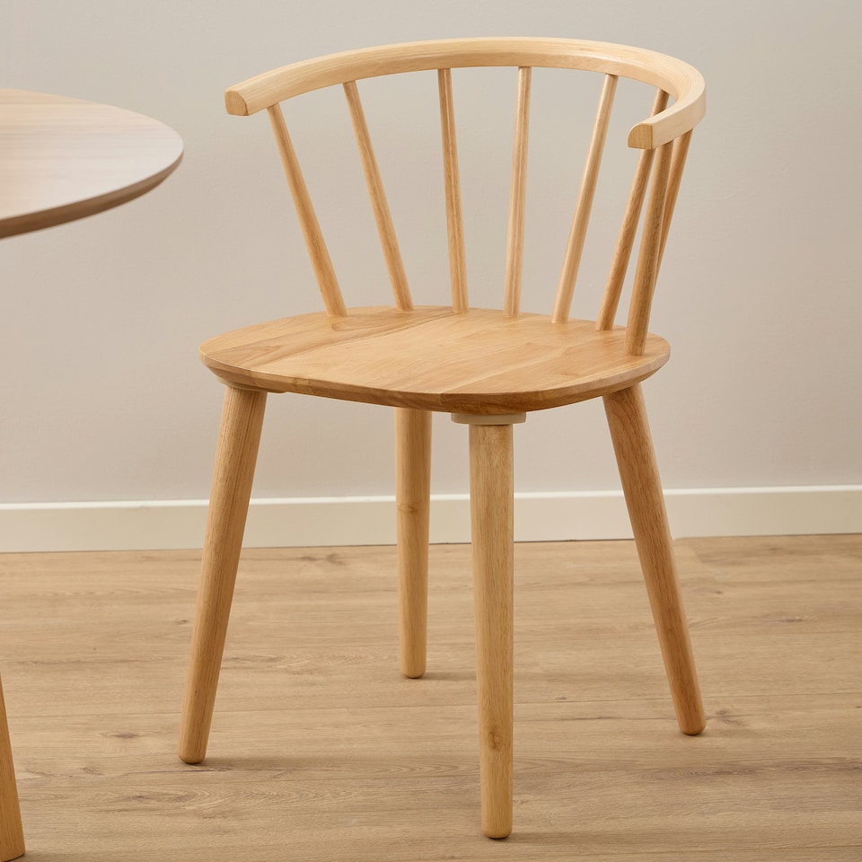 image 1 of Ida Dining Chair in Oak Set of 2