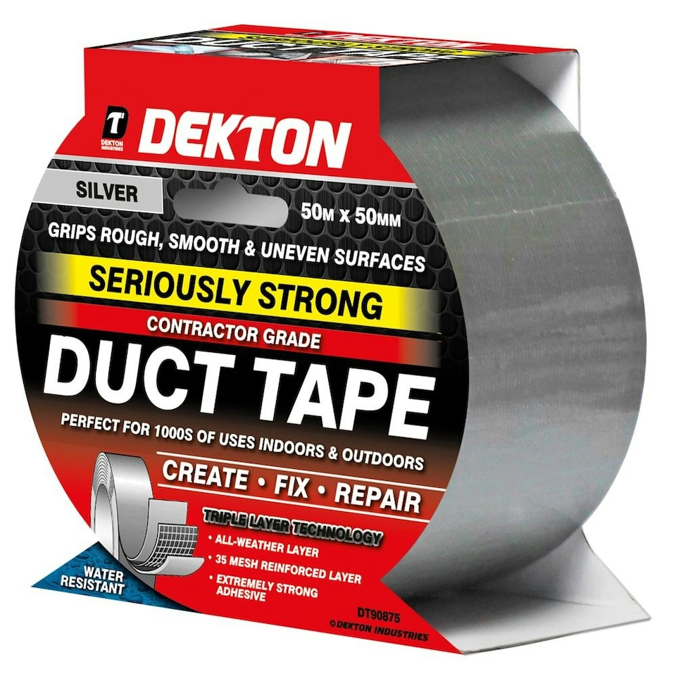 image 1 of Dekton 50mm x 50m Seriously Strong Contract Grade Duct Tape Heavy Duty Gaffer