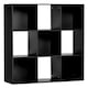 image 1 of HOMCOM 9 Cube Storage Cupboard Bookcase Bookshelf Home Office, Black