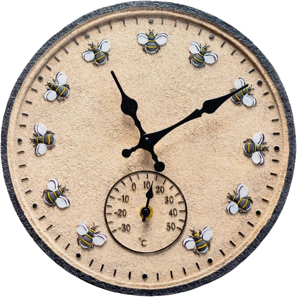 image 1 of Marco Paul 30cm Bee Design Wall Clock N/A