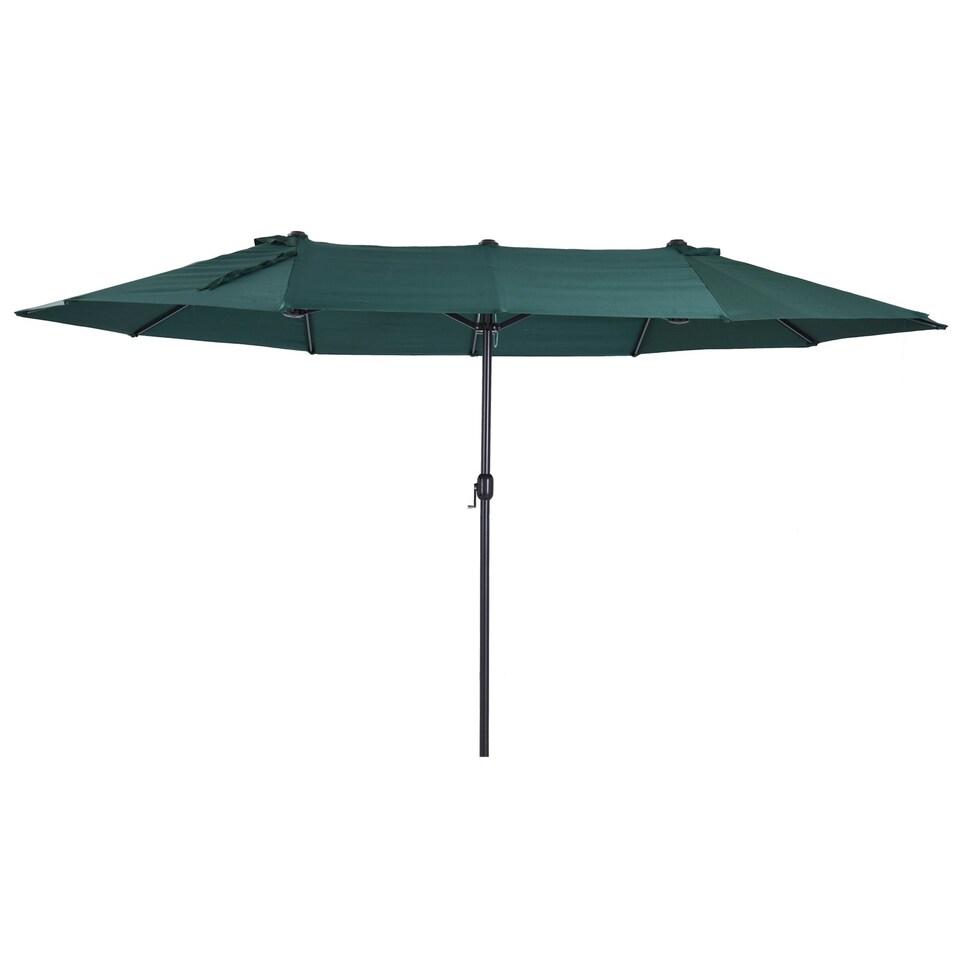 image 1 of Outsunny 4.6M Garden Patio Umbrella Canopy Parasol Sun Shade witho Base