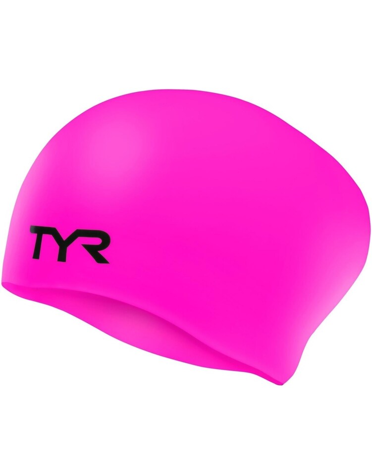 TYR Long Hair Wrinkle-Free Silicone Swim Cap