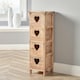 image 2 of 4 Drawer Chest Natural Wooden Bedroom Storage Organiser Bedside Fully Assembled Bronze | 4 Drawers