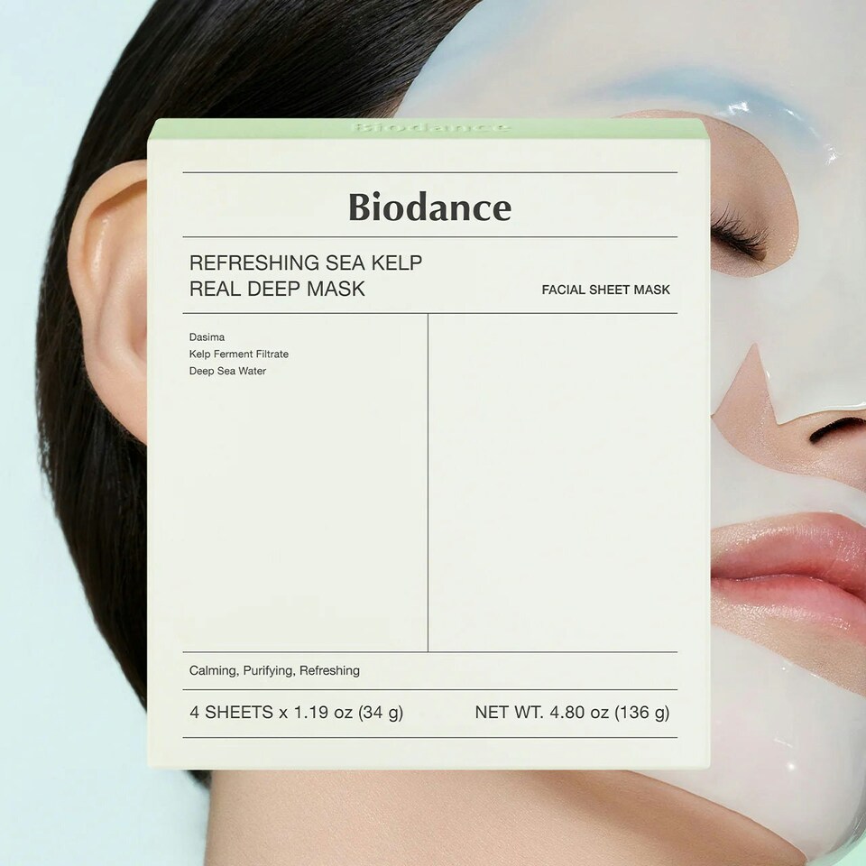 image 1 of BIODANCE Refreshing Sea Kelp Real Deep Mask 4PCs
