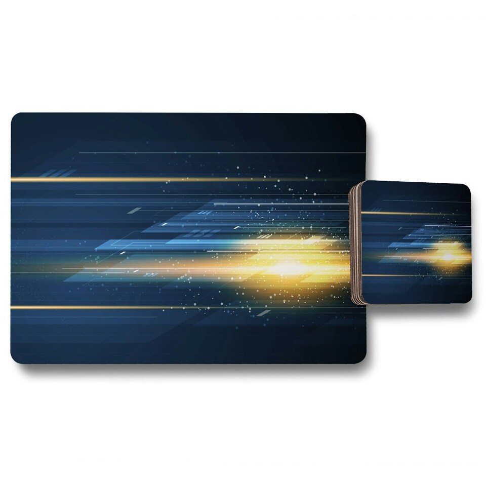 image 1 of speed movement (Placemat & Coaster Set)