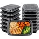 image 1 of ECONX 16oz Meal Prep Container Plastic Food Storage Containers with Lids Microwave Safe Reusable 20pc