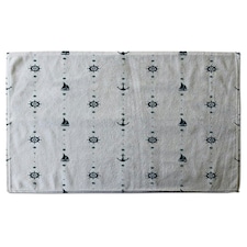 Anchor, Wheel, Sailboat (Kitchen Towel)