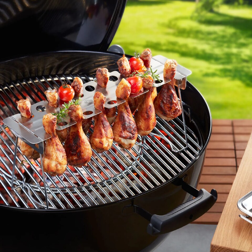 image 1 of GEFU BBQ Stainless Steel Chicken Leg Holder for 12 Pieces