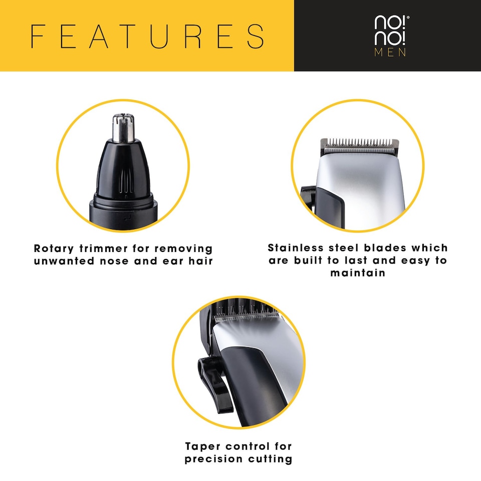 image 1 of No!No! Men's 20 Piece Hair Clipper Kit