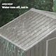 image 10 of Outsunny 6.5x3.5ft Metal Garden Shed for Garden and Outdoor Storage, Grey