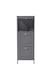 image 1 of Living and Home Compact Wooden Bathroom Cabinet with Drawers - Grey