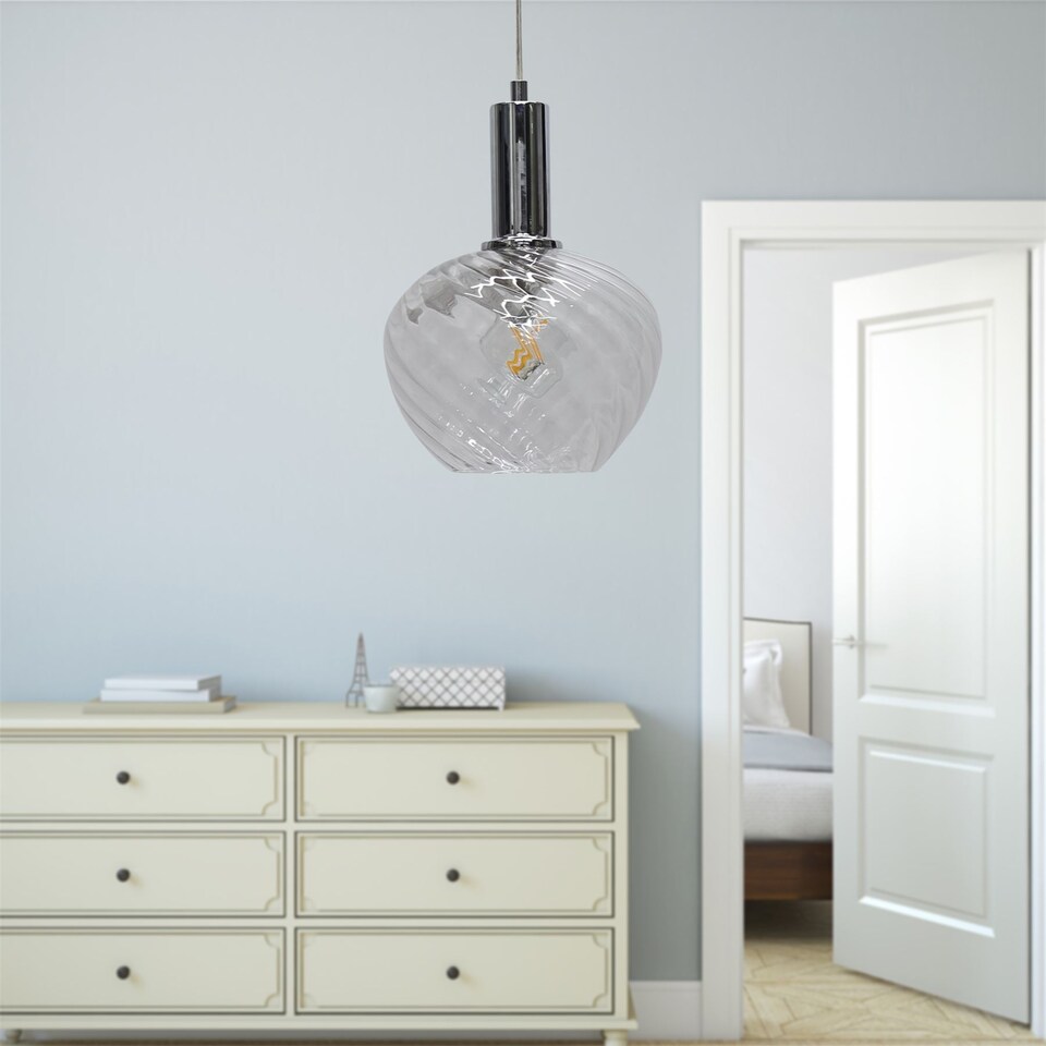 image 1 of Set of 2 Celine - Chrome Ceiling Flex Suspension Kits for Shades