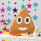 image 5 of Pinatas Poop Emoji Cardboard Pinata, Stick and Blindfold Set - W45cm x D10cm x H45cm - Brown