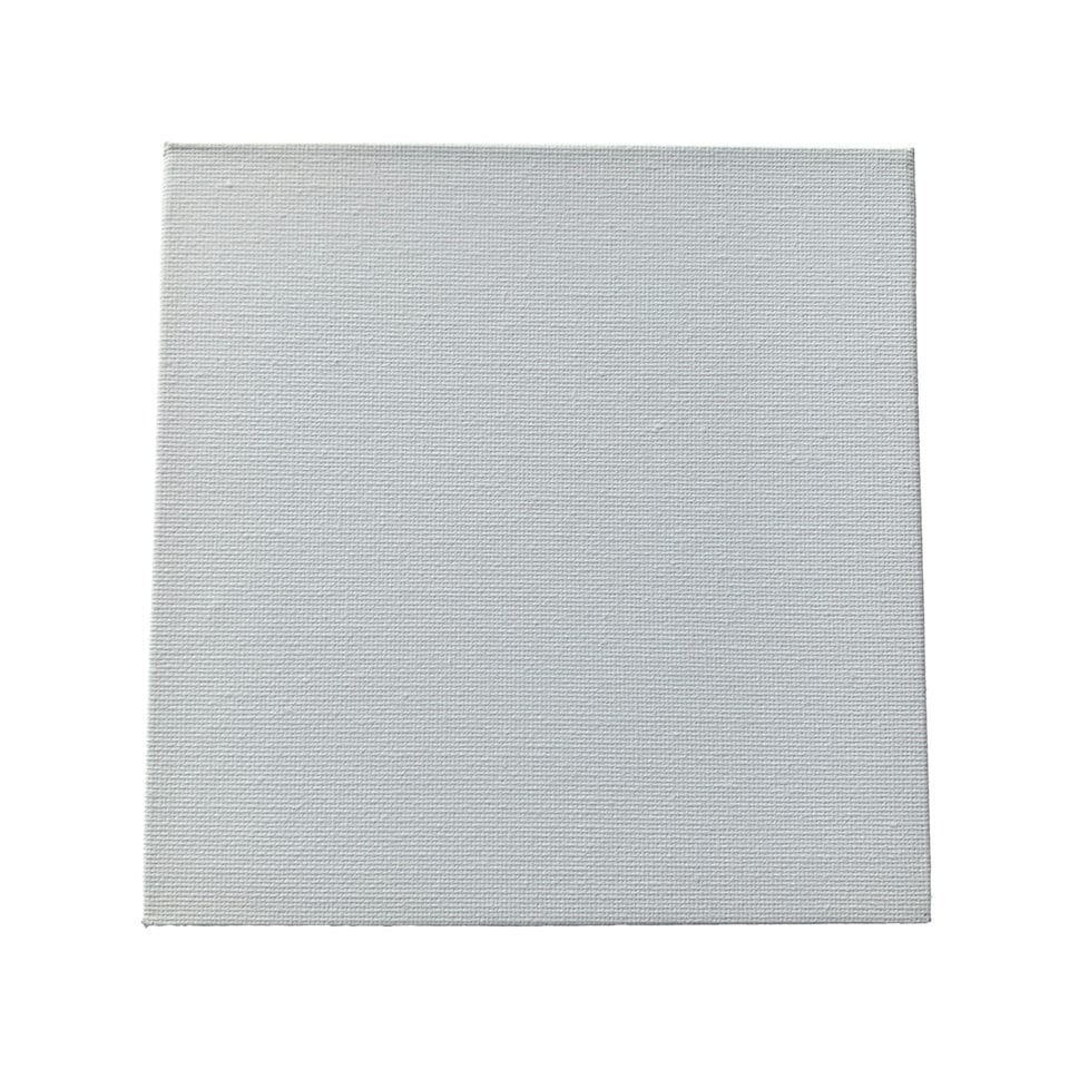 image 1 of 15x15cm Blank White Flat Stretched Board Art Canvas By Janrax