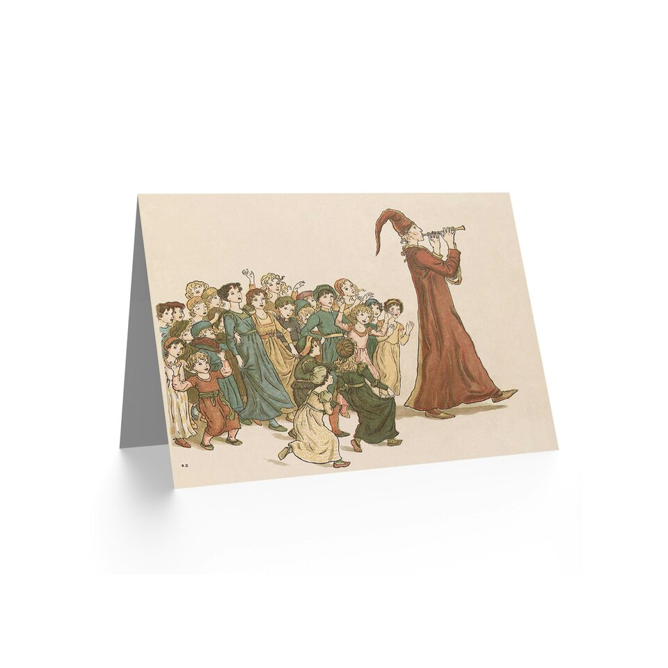 image 1 of Greenaway Pied Piper Hamelin Vintage Art Card