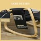 image 5 of HOMCOM Rocking Chair Recliner Armchair with Adjustable Footrest
