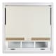 image 1 of FURNISHED Blackout Roller Blind with Gold Glitter Trim and Cream Bow Trimmable Window Shade | Cream | Cream | (W) 210cm x (L) 165cm