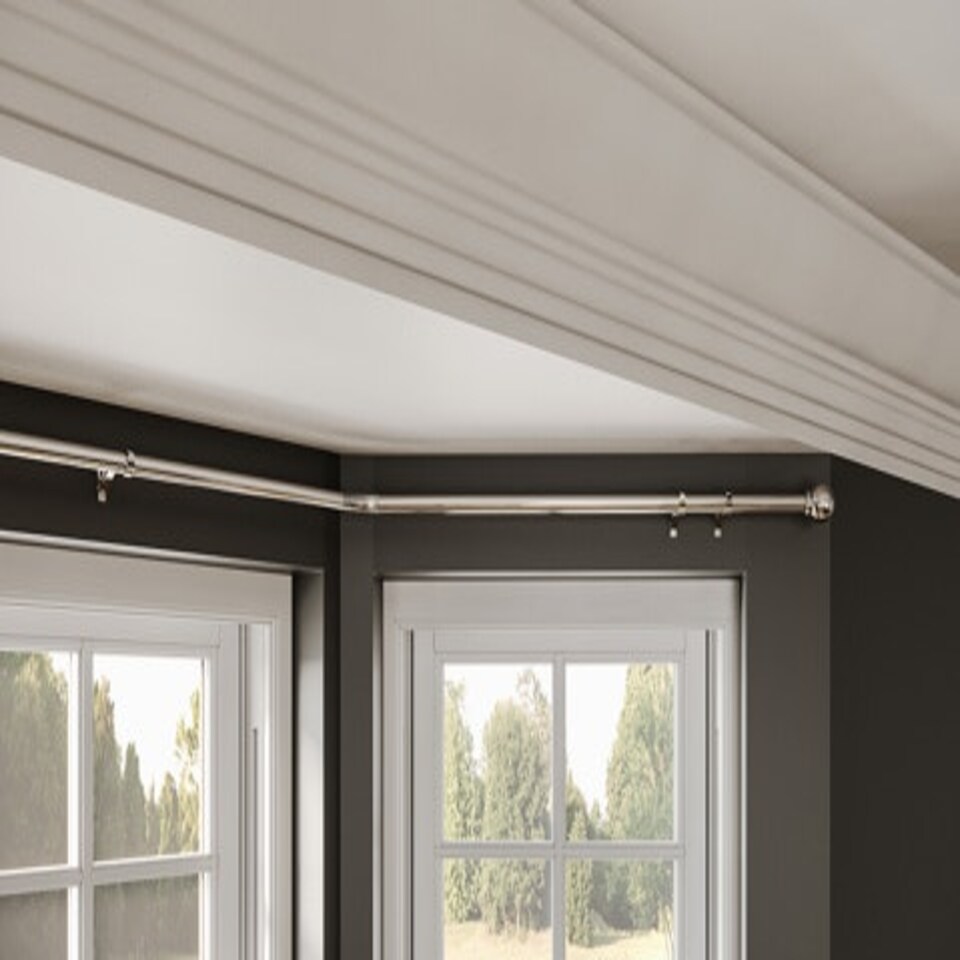 image 1 of 28mm 400cm Chrome Ball End Eyelet Bay Pole Set 400cm Silver | Silver