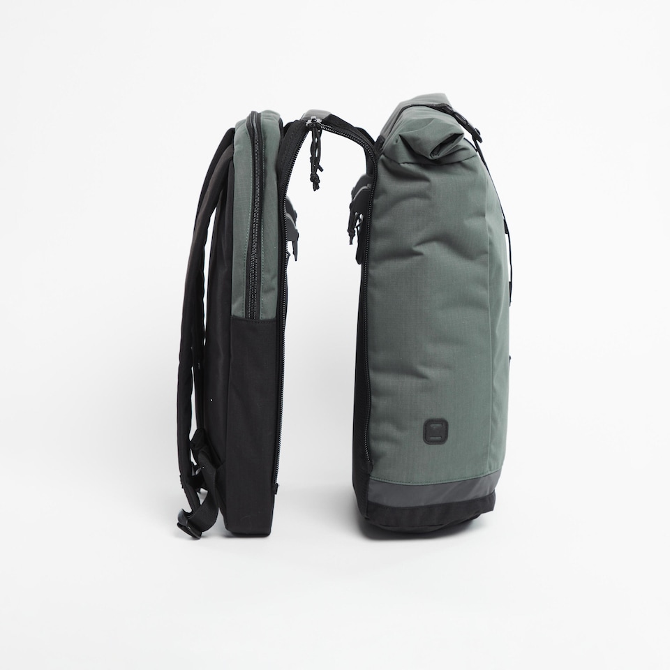 image 1 of Decathlon 27 L Cycling Double Pannier Rack Backpack