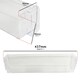 image 4 of SPARES2GO Upper Lower Door Shelf for CDA BC2763/0 BK2963FA/0 BK3163/0 BK3163FA/0 FW852/0 FW872/0 Fridge Freezer Clear