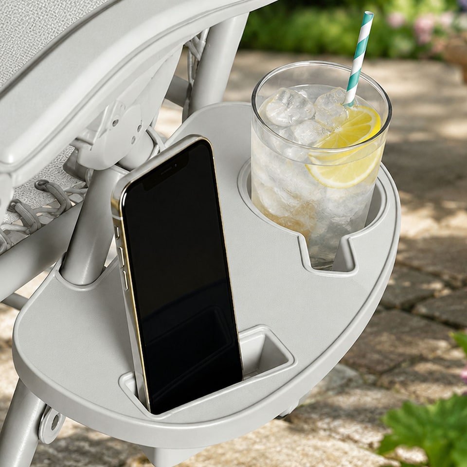 image 1 of Set of 2 Zero Gravity Reclining Foldable Garden Chairs Sun Loungers