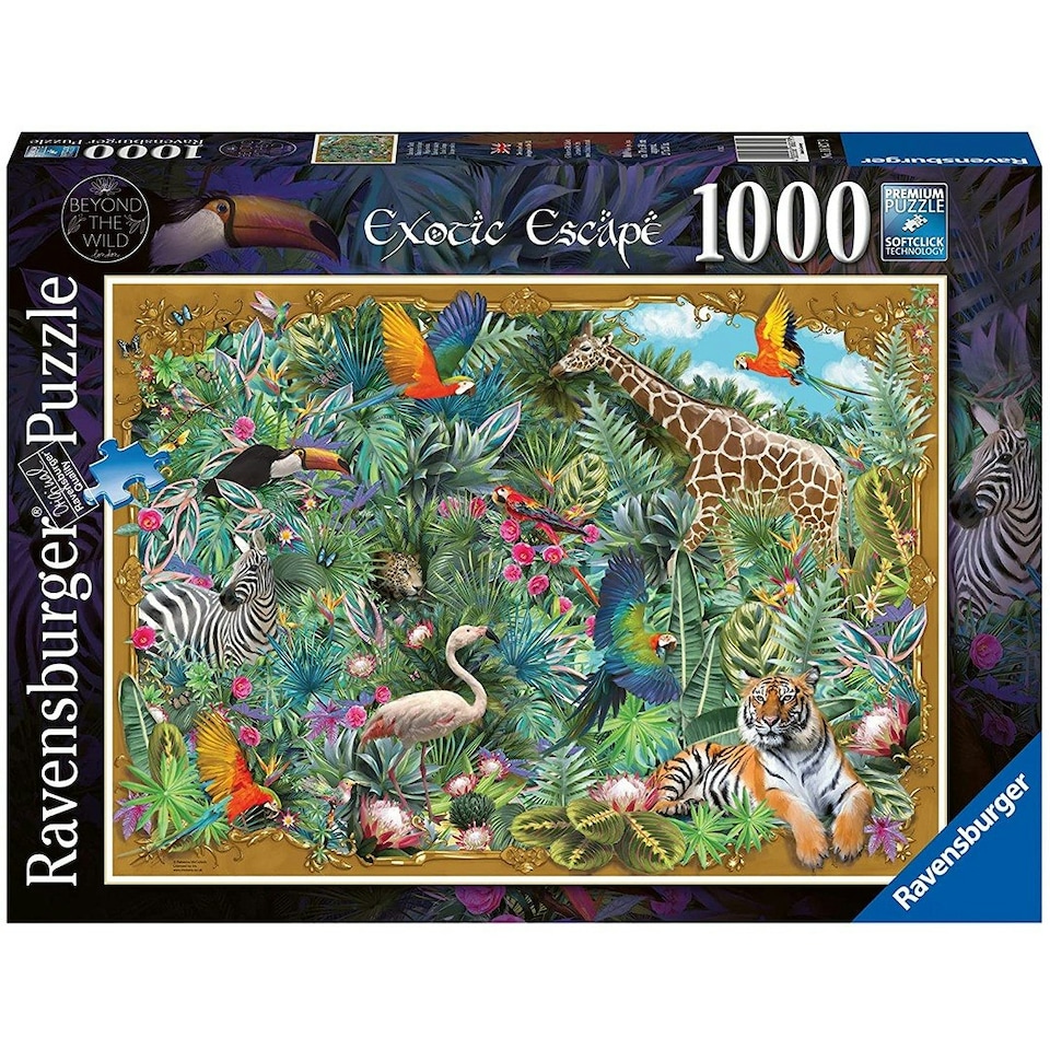 image 1 of Ravensburger Exotic Escape, Beyond The Wild 1000 Piece Jigsaw Puzzle