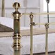 image 3 of 6ft Super King Brass Finish,Traditional Antique Victorian Metal Bed Frame Bedstead