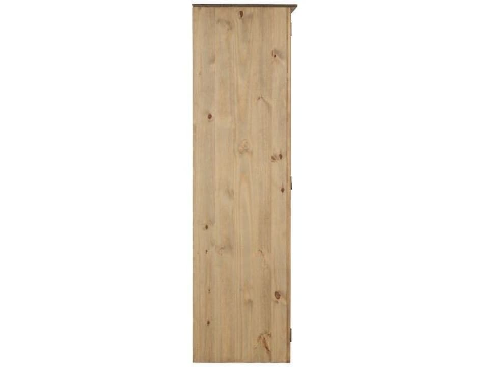 image 1 of Panama 2 Door Wardrobe - L50 x W80 x H175 cm - Natural Wax | Brown | Natural Wax