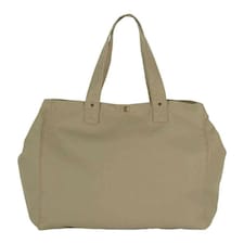 Kimood Washed Cotton Shopper Bag - Olive Grey - One Size