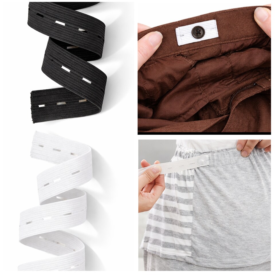 image 1 of 20mm Buttonhole Elastic, Soft Adjustable and Comfortable Design - 25M