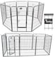 image 1 of Actiaspet - Heavy Duty 8-Panel Metal Playpen with Door, Large 100cm Height
