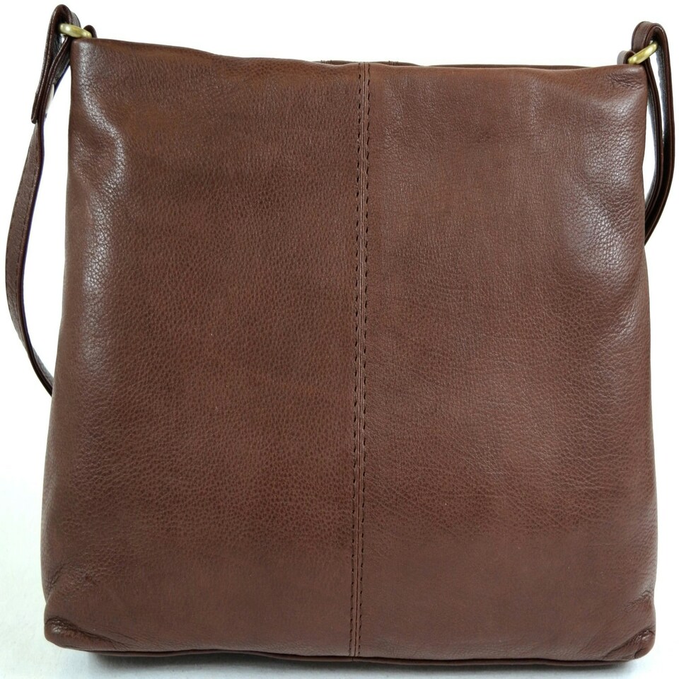 image 1 of Soft Premium Leather Shoulder / Cross Body Bag Brown | Ox Brown