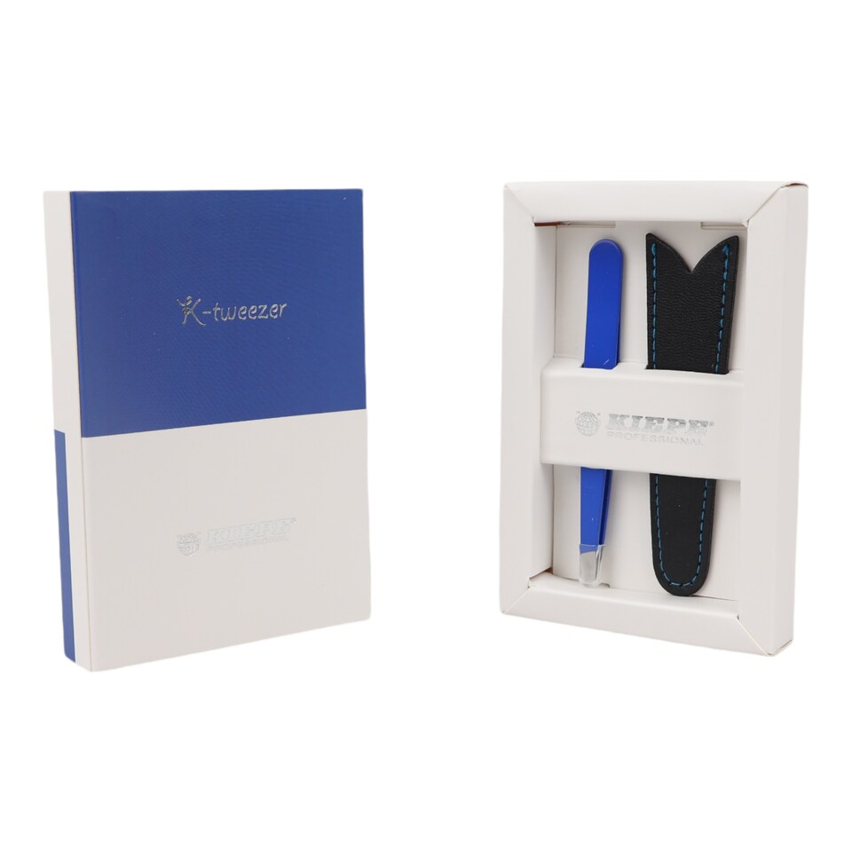 image 1 of Kiepe - Tweezer Oblique Tip Navy Blue 10cm