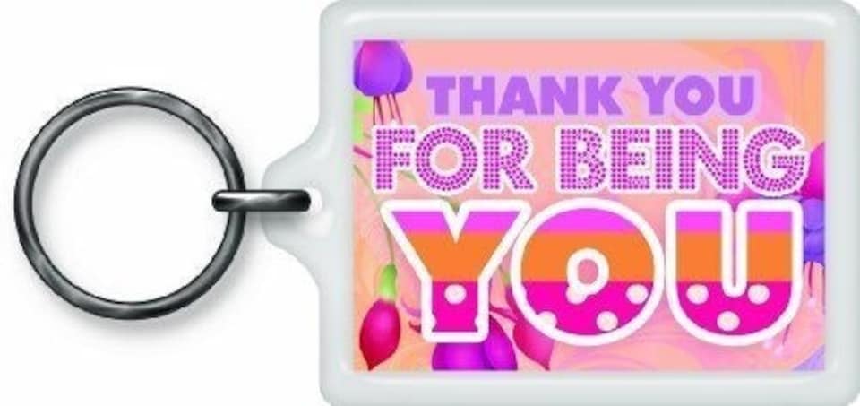 image 1 of Thank You For Being Sentimental Keyring - Birthday Christmas Gift