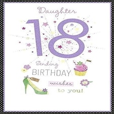 Daughter Age 18th Birthday Card
