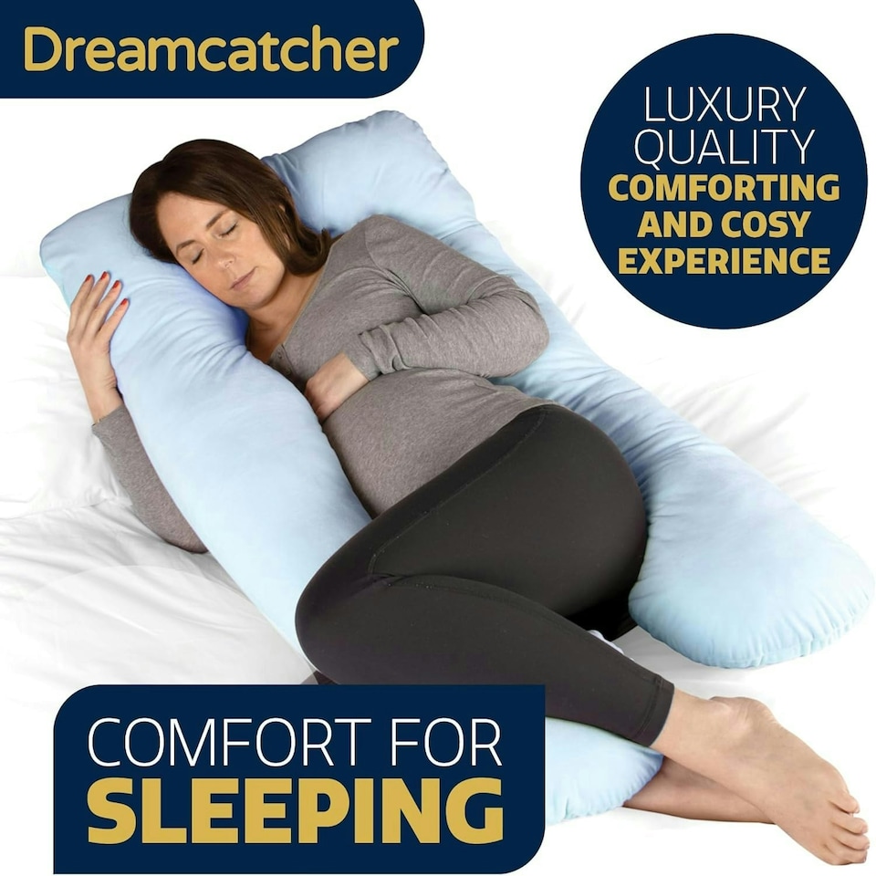 image 1 of Dreamcatcher U-Shaped Pregnancy Pillow Maternity Nursing Support Cushion Blue Blue