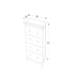 image 7 of Boston, 4 Drawer Chest Brown