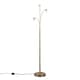 image 3 of ValueLights Dantzig Polished Copper Floor Lamp