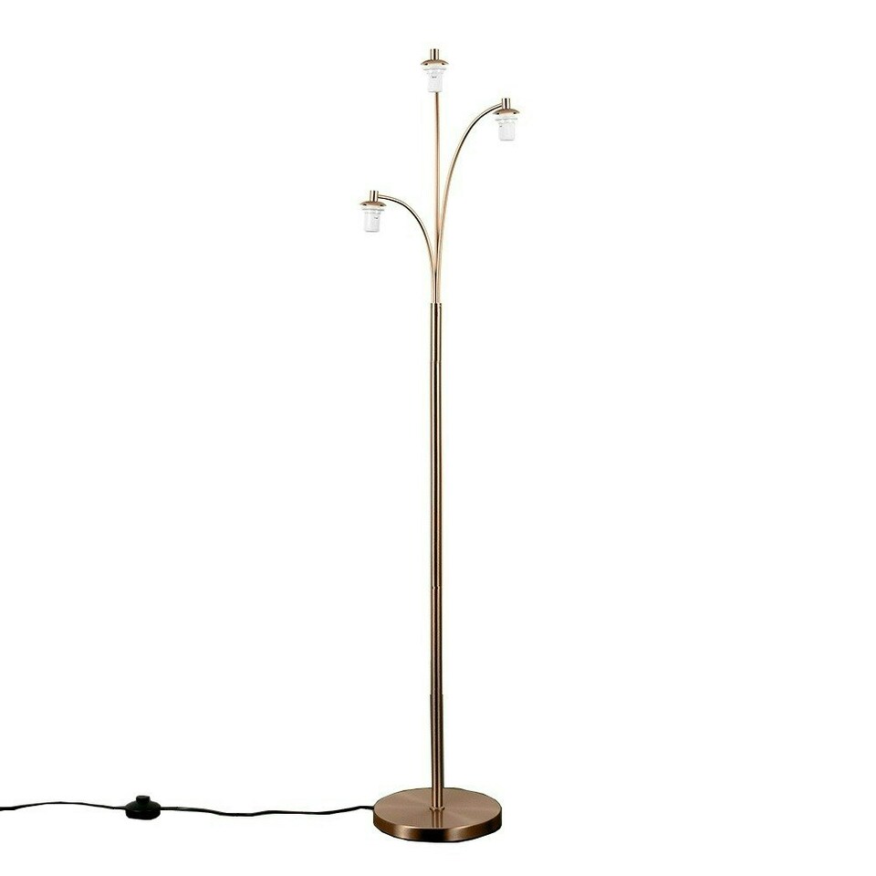 image 1 of ValueLights Dantzig Polished Copper Floor Lamp