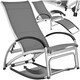 image 9 of Sun Lounger Avignon - 2 in 1 functions, adjustable backrest | Grey | anthracite | 1