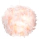 image 2 of Contemporary and Unique Large Pink Real Feather Decorated Pendant Light Shade | Pink