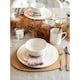 image 2 of Mikasa Dinner Set White Bone China 12 Piece
