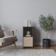 image 2 of 2-Cube Shelving Unit With Inserts | Black | Black & Beige | 1