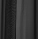 image 3 of Sheer Black Plain Woven Voile Slot Top Curtain Panel Pair (57x54") 145x137cm