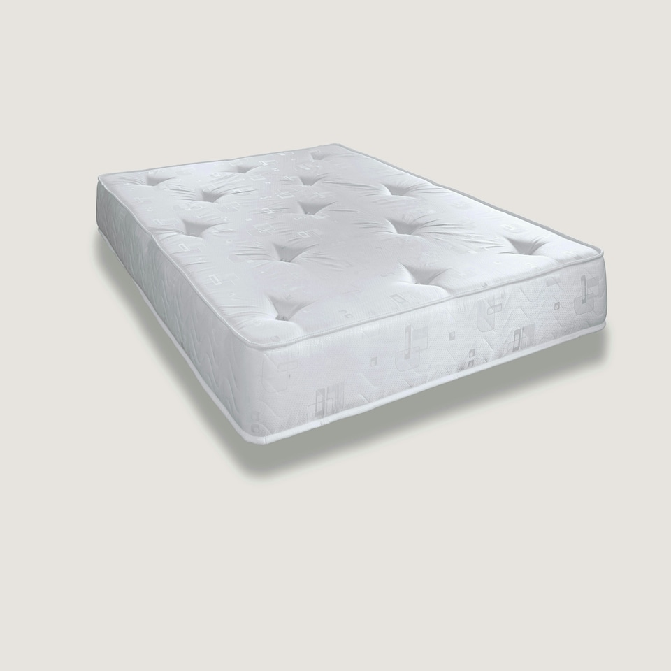 image 1 of Hand-Tufted Innerspring Mattress - 9" Deep, Medium Soft Comfort White | Single