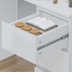 image 7 of FWStyle Stora 3 Drawer Dressing Table - White Gloss Front White